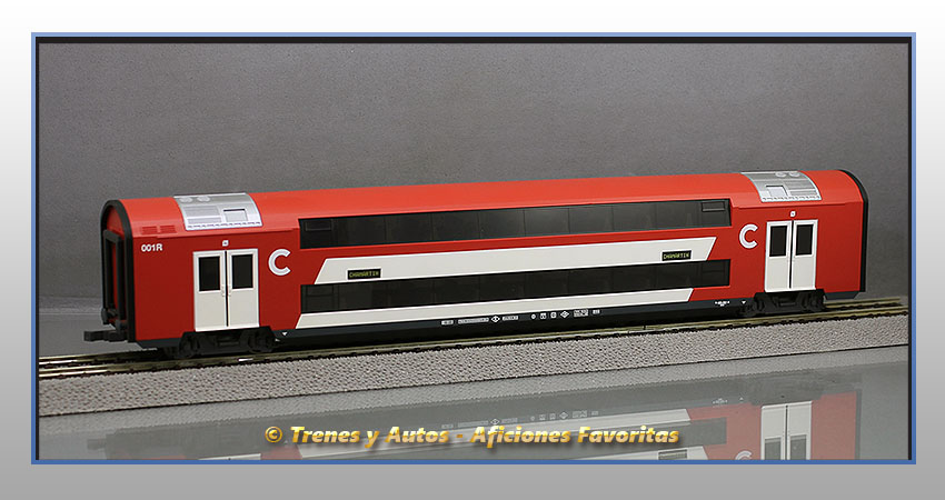 Coche pasajeros cercanias ESB-001R de 2 pisos - Renfe